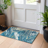 Piper Looms Chantille Abstract ACN1061 Navy Machine Washable Area Rug Scatter Lifestyle Image Feature