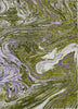 Piper Looms Chantille Abstract ACN1061 Olive Machine Washable Area Rug main image