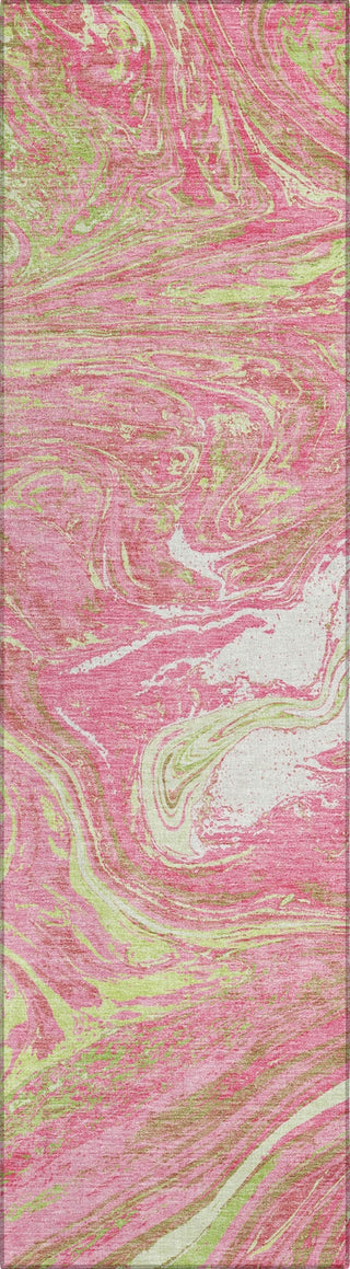 Piper Looms Chantille Abstract ACN1061 Pink Machine Washable Area Rug Runner Main Image