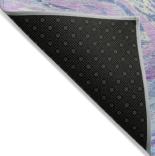 Piper Looms Chantille Abstract ACN1061 Sky Machine Washable Area Rug Backing Image