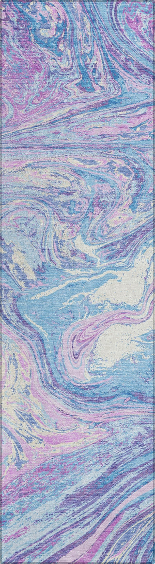 Piper Looms Chantille Abstract ACN1061 Sky Machine Washable Area Rug Runner Main Image