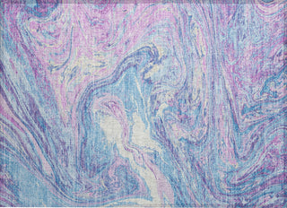Piper Looms Chantille Abstract ACN1061 Sky Machine Washable Area Rug Scatter Main Image