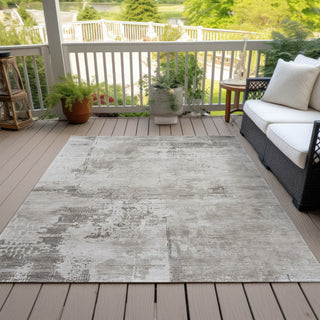 Piper Looms Chantille Abstract ACN1062 Beige Machine Washable Area Rug Outdoor Lifestyle Image Feature