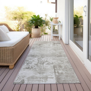 Piper Looms Chantille Abstract ACN1062 Beige Machine Washable Area Rug Runner Outdoor Lifestyle Image Feature