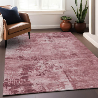 Piper Looms Chantille Abstract ACN1062 Blush Machine Washable Area Rug Lifestyle Image Feature