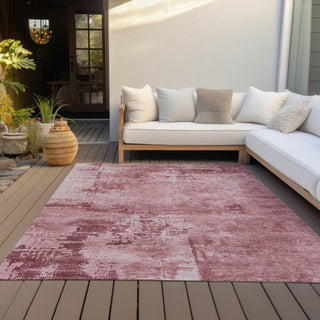 Piper Looms Chantille Abstract ACN1062 Blush Machine Washable Area Rug Outdoor Lifestyle Image Feature