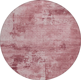 Piper Looms Chantille Abstract ACN1062 Blush Machine Washable Area Rug Round Main Image