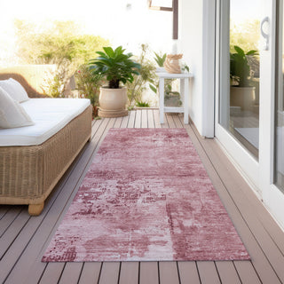 Piper Looms Chantille Abstract ACN1062 Blush Machine Washable Area Rug Runner Outdoor Lifestyle Image Feature