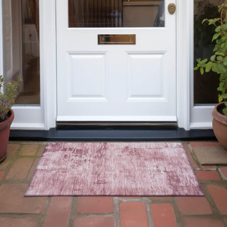 Piper Looms Chantille Abstract ACN1062 Blush Machine Washable Area Rug Scatter Outdoor Lifestyle Image Feature