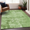 Piper Looms Chantille Abstract ACN1062 Green Machine Washable Area Rug Lifestyle Image Feature