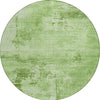Piper Looms Chantille Abstract ACN1062 Green Machine Washable Area Rug Round Main Image