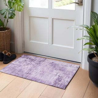 Piper Looms Chantille Abstract ACN1062 Lavender Machine Washable Area Rug Scatter Lifestyle Image Feature