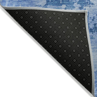 Piper Looms Chantille Abstract ACN1062 Navy Machine Washable Area Rug Backing Image