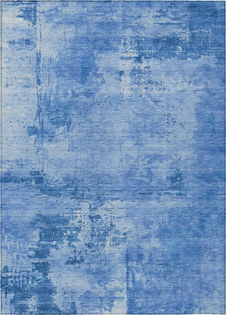 Piper Looms Chantille Abstract ACN1062 Navy Machine Washable Area Rug main image