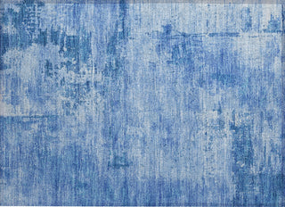 Piper Looms Chantille Abstract ACN1062 Navy Machine Washable Area Rug Scatter Main Image