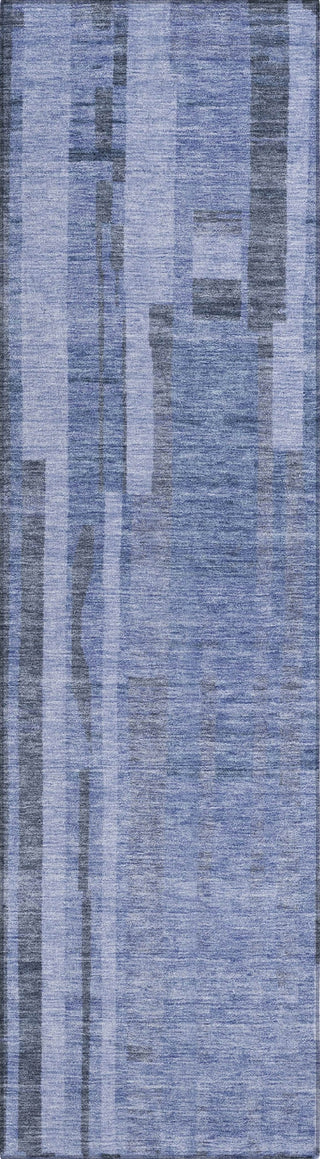 Piper Looms Chantille Stripes ACN1063 Denim Machine Washable Area Rug Runner Main Image