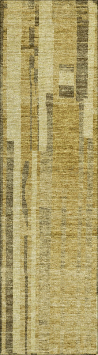 Piper Looms Chantille Stripes ACN1063 Gold Machine Washable Area Rug Runner Main Image