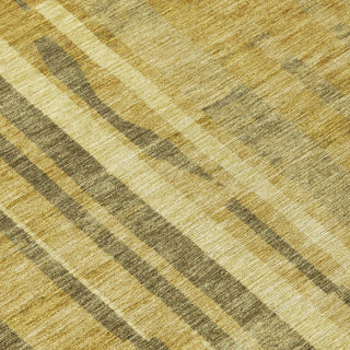 Piper Looms Chantille Stripes ACN1063 Gold Machine Washable Area Rug Swatch Image