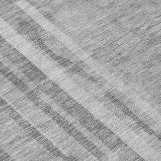 Piper Looms Chantille Stripes ACN1063 Gray Machine Washable Area Rug Swatch Image