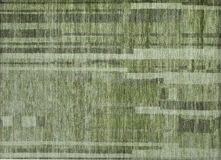 Piper Looms Chantille Stripes ACN1063 Green Machine Washable Area Rug Scatter Main Image