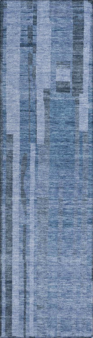 Piper Looms Chantille Stripes ACN1063 Navy Machine Washable Area Rug Runner Main Image