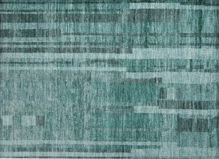Piper Looms Chantille Stripes ACN1063 Teal Machine Washable Area Rug Scatter Main Image