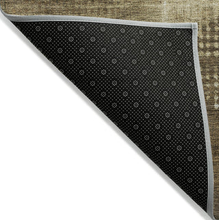 Piper Looms Chantille Diamond ACN1065 Brown Machine Washable Area Rug Backing Image