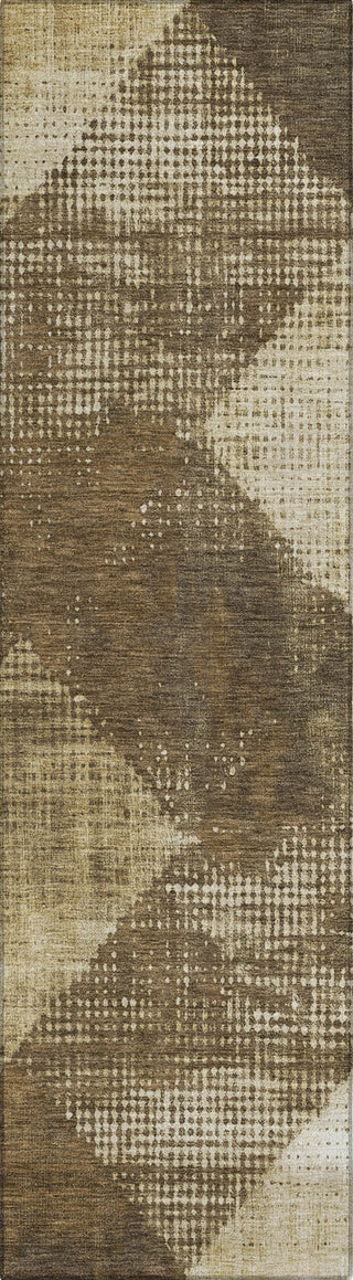 Piper Looms Chantille Diamond ACN1065 Brown Machine Washable Area Rug Runner Main Image