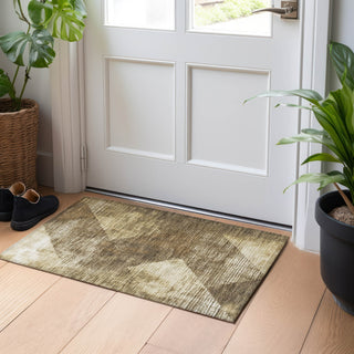 Piper Looms Chantille Diamond ACN1065 Brown Machine Washable Area Rug Scatter Lifestyle Image Feature