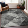 Piper Looms Chantille Diamond ACN1065 Gray Machine Washable Area Rug Lifestyle Image Feature