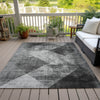 Piper Looms Chantille Diamond ACN1065 Gray Machine Washable Area Rug Outdoor Lifestyle Image Feature