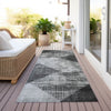 Piper Looms Chantille Diamond ACN1065 Gray Machine Washable Area Rug Runner Outdoor Lifestyle Image Feature