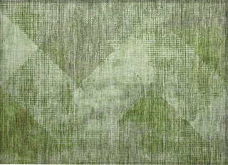 Piper Looms Chantille Diamond ACN1065 Green Machine Washable Area Rug Scatter Main Image