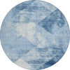 Piper Looms Chantille Diamond ACN1065 Sky Machine Washable Area Rug Round Main Image