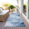 Piper Looms Chantille Diamond ACN1065 Sky Machine Washable Area Rug Runner Outdoor Lifestyle Image Feature