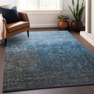 Piper Looms Chantille Ombre ACN1066 Blue Machine Washable Area Rug Lifestyle Image Feature