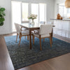 Piper Looms Chantille Ombre ACN1066 Blue Machine Washable Area Rug Lifestyle Image Feature