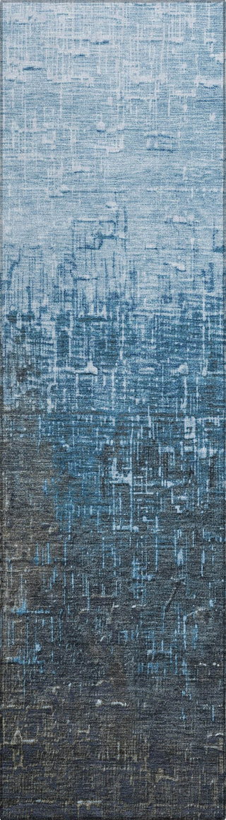 Piper Looms Chantille Ombre ACN1066 Blue Machine Washable Area Rug Runner Main Image