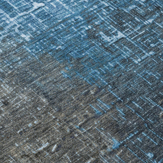 Piper Looms Chantille Ombre ACN1066 Blue Machine Washable Area Rug Swatch Image