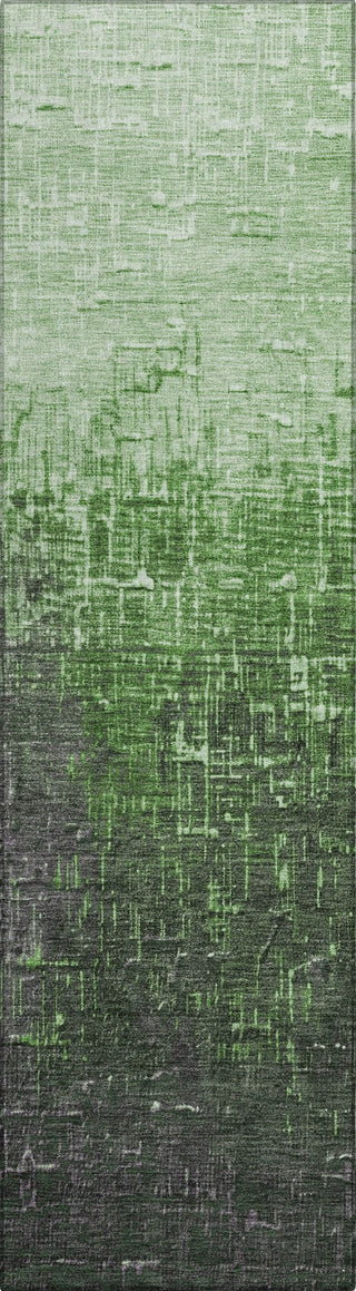Piper Looms Chantille Ombre ACN1066 Green Machine Washable Area Rug Runner Main Image