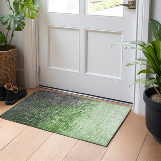Piper Looms Chantille Ombre ACN1066 Green Machine Washable Area Rug Scatter Lifestyle Image Feature
