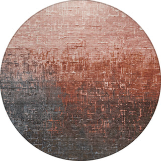 Piper Looms Chantille Ombre ACN1066 Paprika Machine Washable Area Rug Round Main Image