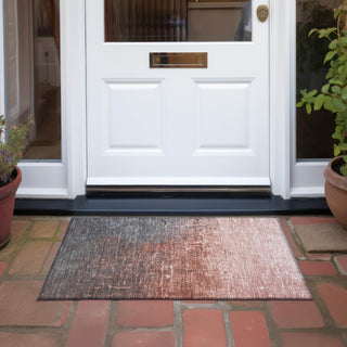 Piper Looms Chantille Ombre ACN1066 Paprika Machine Washable Area Rug Scatter Outdoor Lifestyle Image Feature