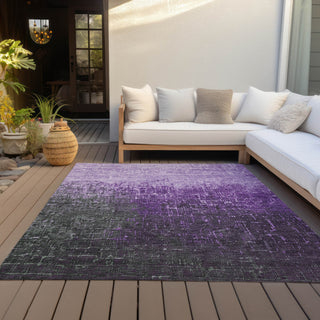Piper Looms Chantille Ombre ACN1066 Purple Machine Washable Area Rug Outdoor Lifestyle Image Feature