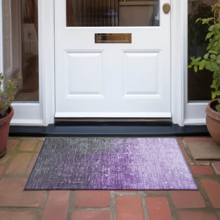 Piper Looms Chantille Ombre ACN1066 Purple Machine Washable Area Rug Scatter Outdoor Lifestyle Image Feature