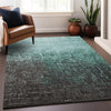 Piper Looms Chantille Ombre ACN1066 Teal Machine Washable Area Rug Lifestyle Image Feature