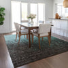 Piper Looms Chantille Ombre ACN1066 Teal Machine Washable Area Rug Lifestyle Image Feature