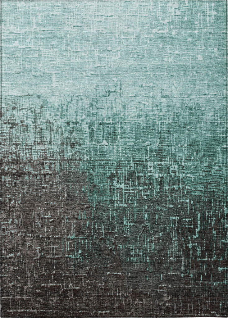 Piper Looms Chantille Ombre ACN1066 Teal Machine Washable Area Rug main image