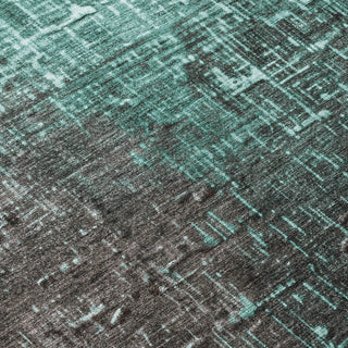 Piper Looms Chantille Ombre ACN1066 Teal Machine Washable Area Rug Swatch Image