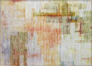 Piper Looms Chantille Squares ACN1067 Coral Machine Washable Area Rug Scatter Main Image